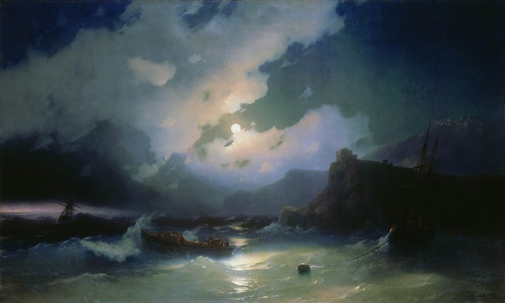 Island of Patmos by Ivan Aivazovsky