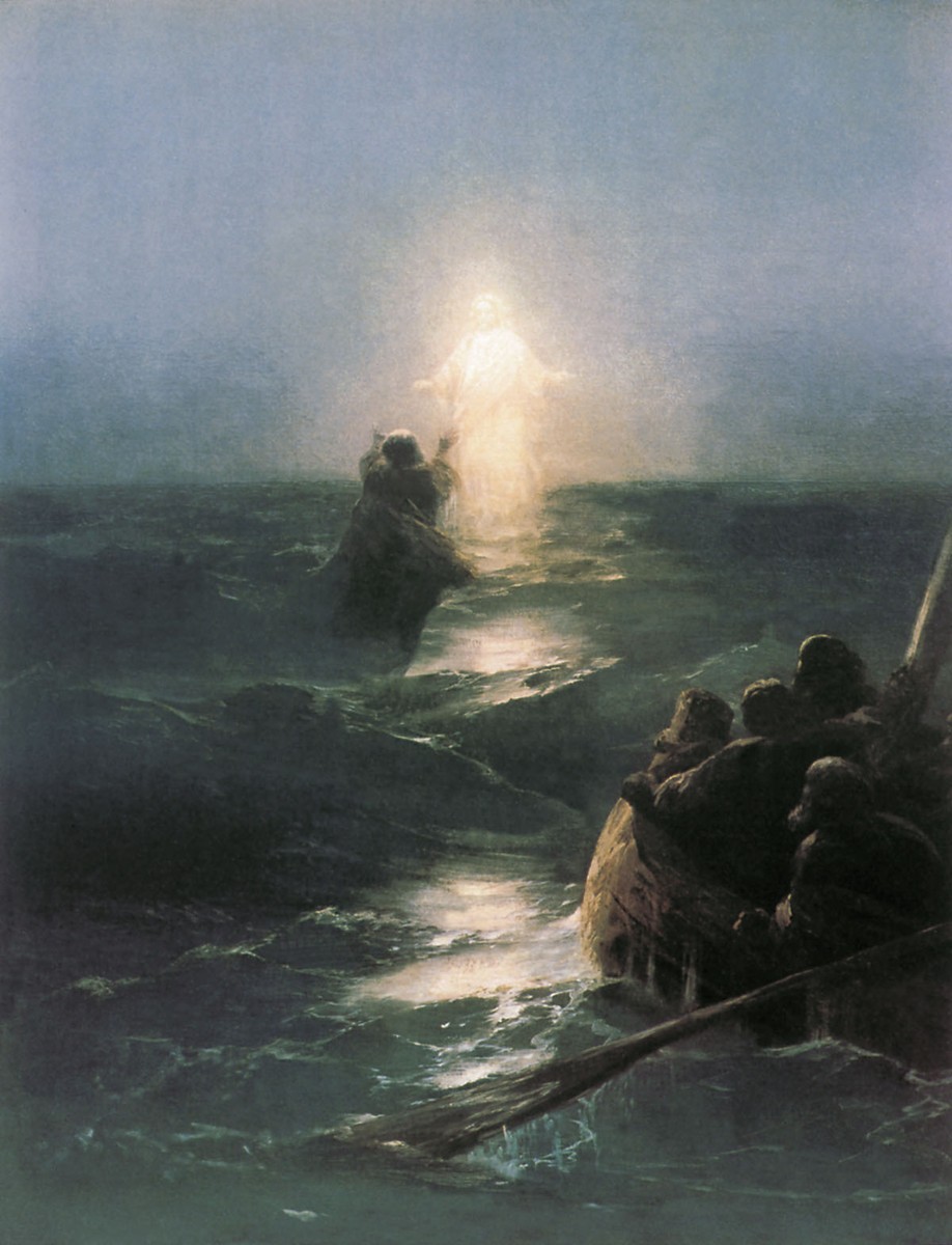 Jesus walks on water by Ivan Aivazovsky