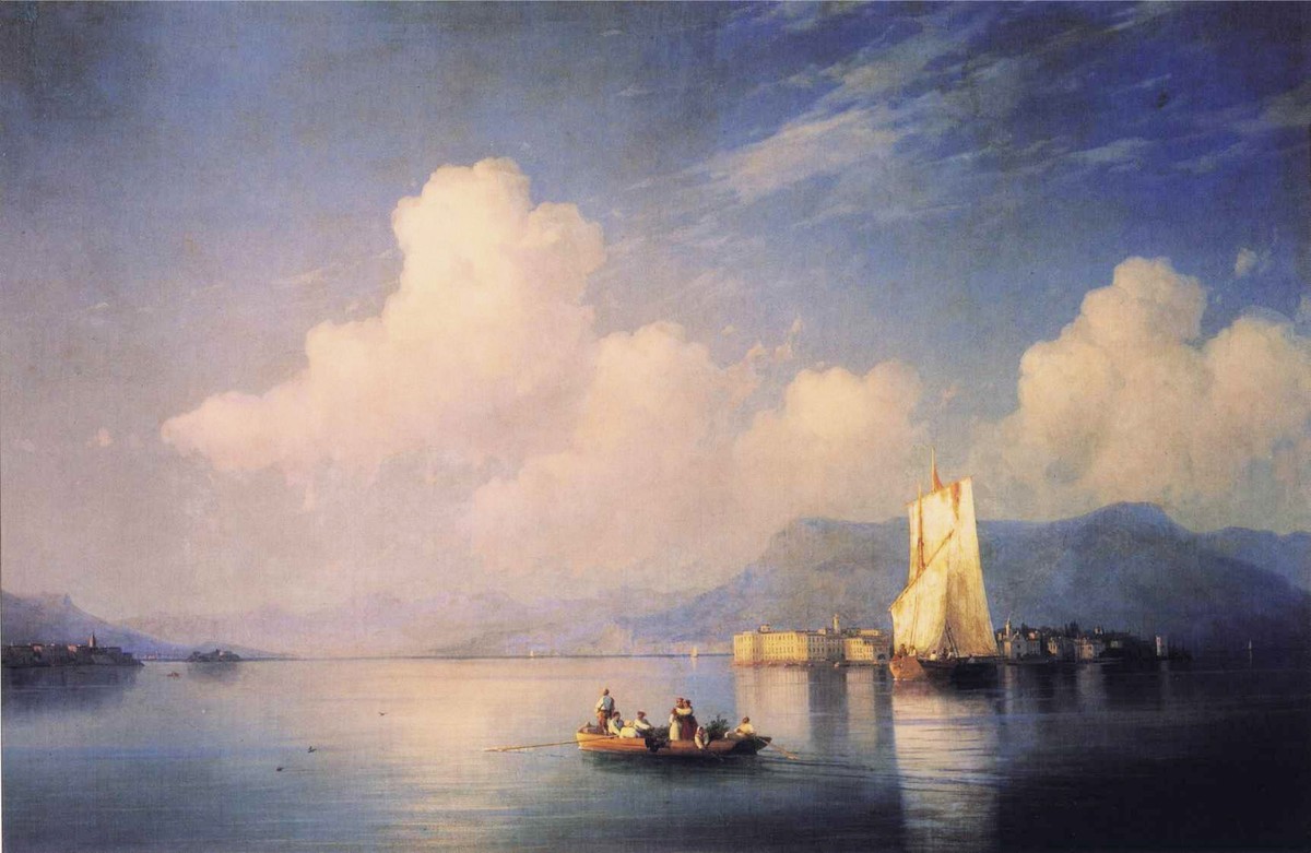 Lake Maggiore in the Evening by Ivan Aivazovsky