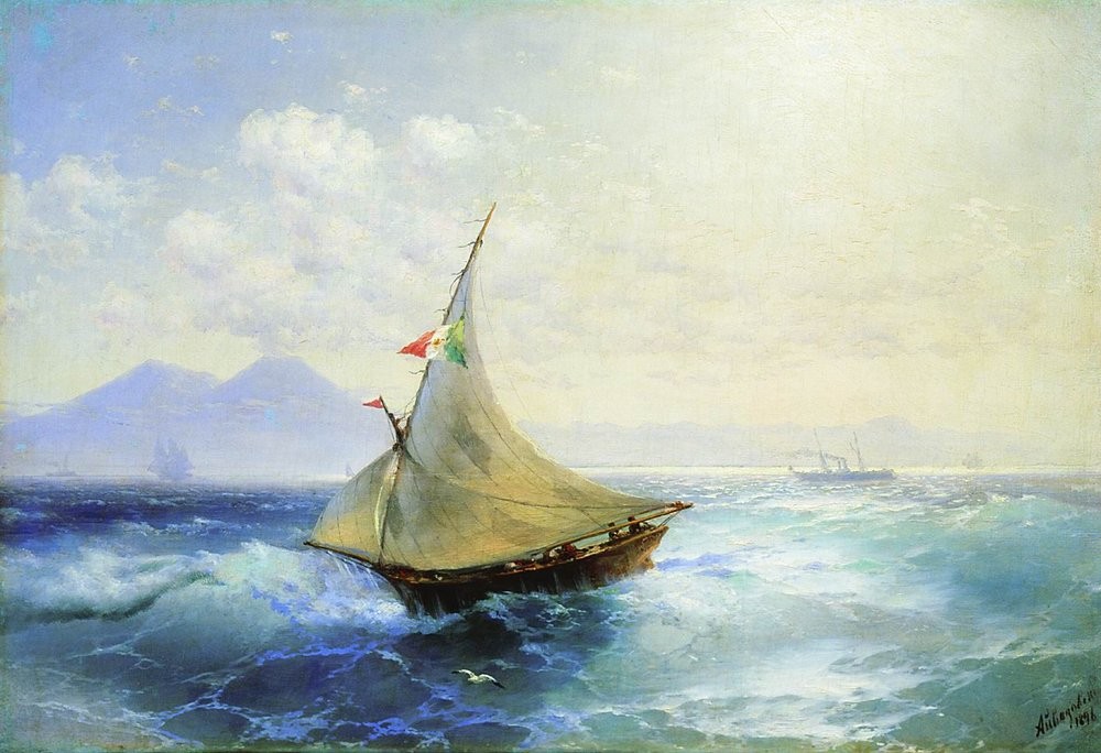 Landscape with Vesuvius by Ivan Aivazovsky