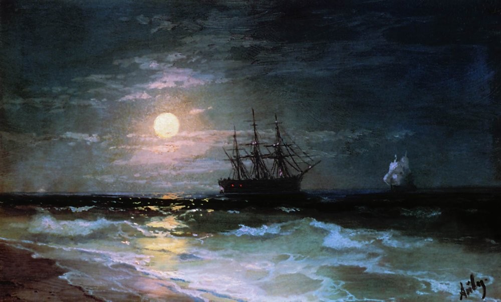 Lunar night by Ivan Aivazovsky