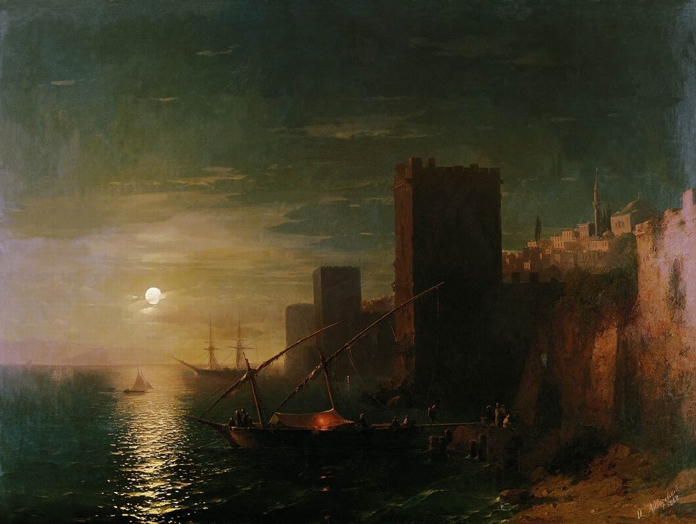 Lunar night in the Constantinople by Ivan Aivazovsky