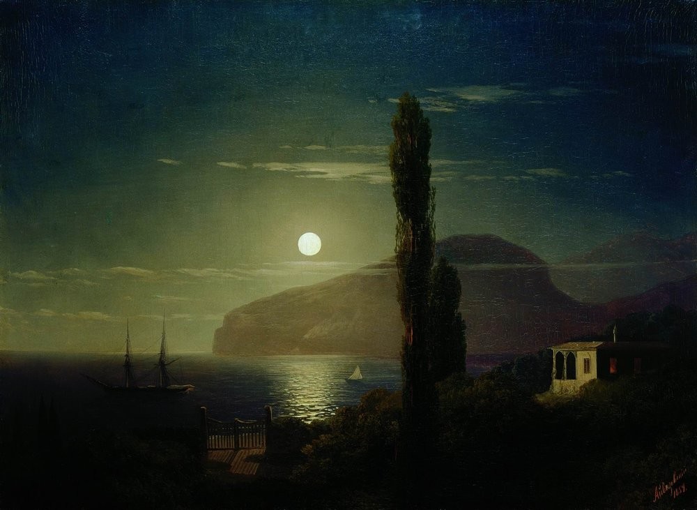 Lunar night in the Crimea by Ivan Aivazovsky