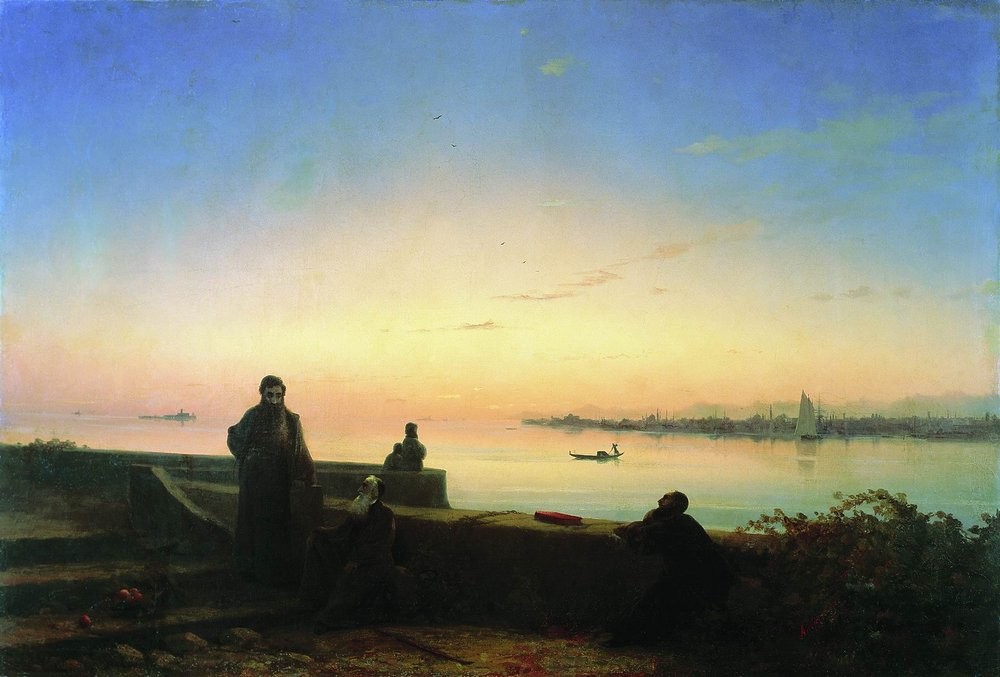 Mhitarists on island of St. Lazarus by Ivan Aivazovsky