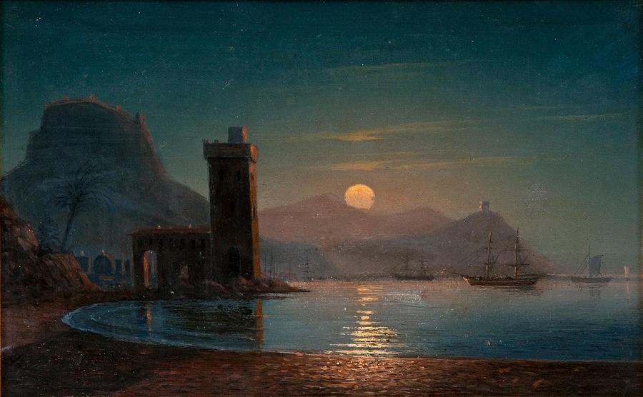 Moonlight Reflecting on Water by Ivan Aivazovsky
