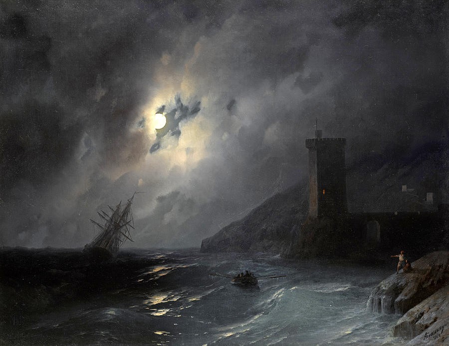 Moonlit Coast by Ivan Aivazovsky