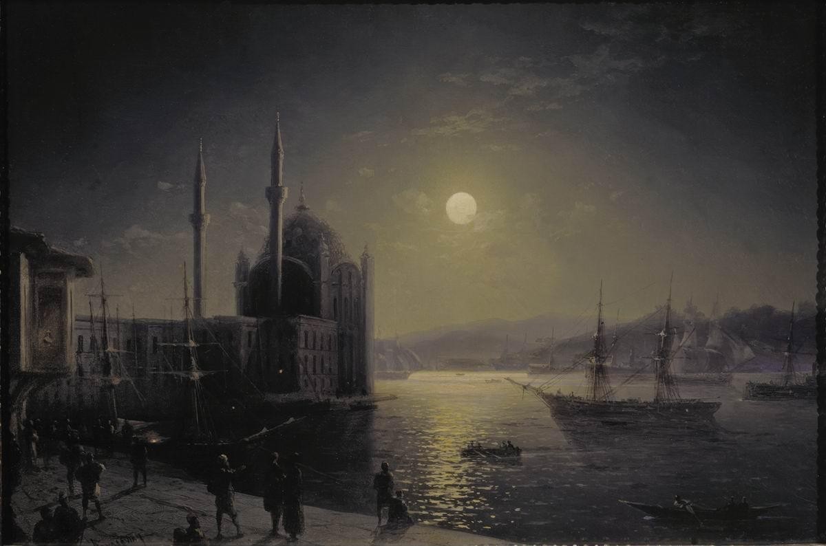 Moonlit Night on the Bosphorus by Ivan Aivazovsky