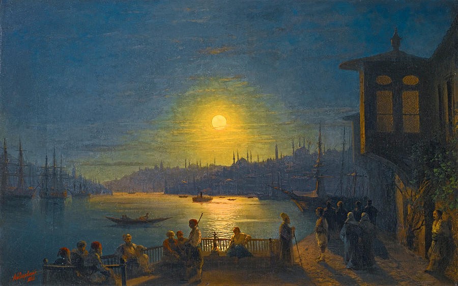 Moonrise over the Golden Horn by Ivan Aivazovsky