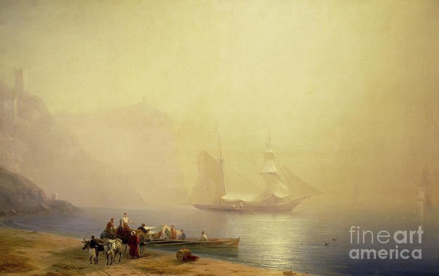 Morning on the Shore of the Sea Sudak by Ivan Aivazovsky