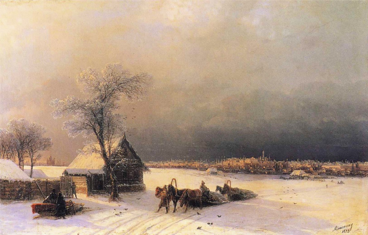 Moscow in Winter from the Sparrow Hills by Ivan Aivazovsky