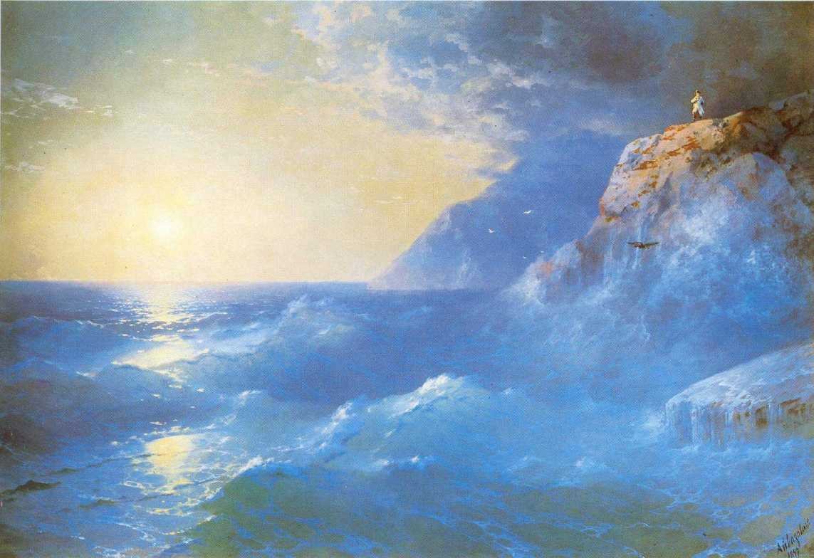 Napoleon on island of St. Helen by Ivan Aivazovsky
