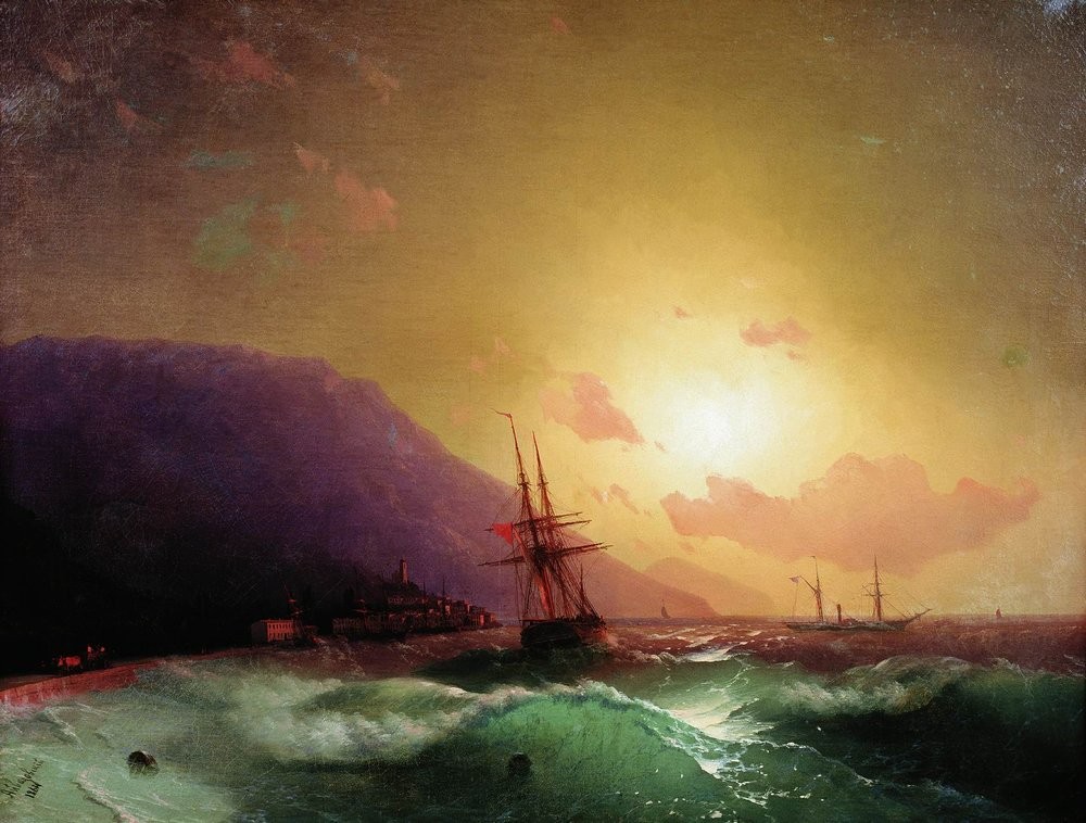 Near coast of Yalta by Ivan Aivazovsky