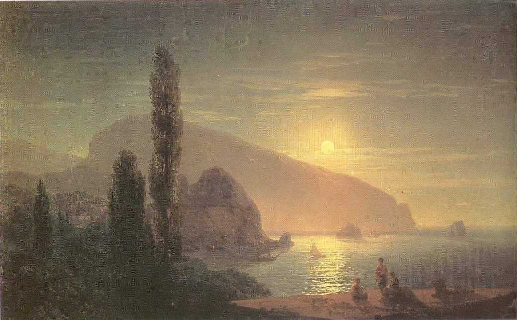 Night at Crimea View on Ayu-Dag by Ivan Aivazovsky