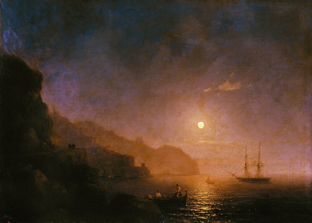 Night in Amalfi by Ivan Aivazovsky