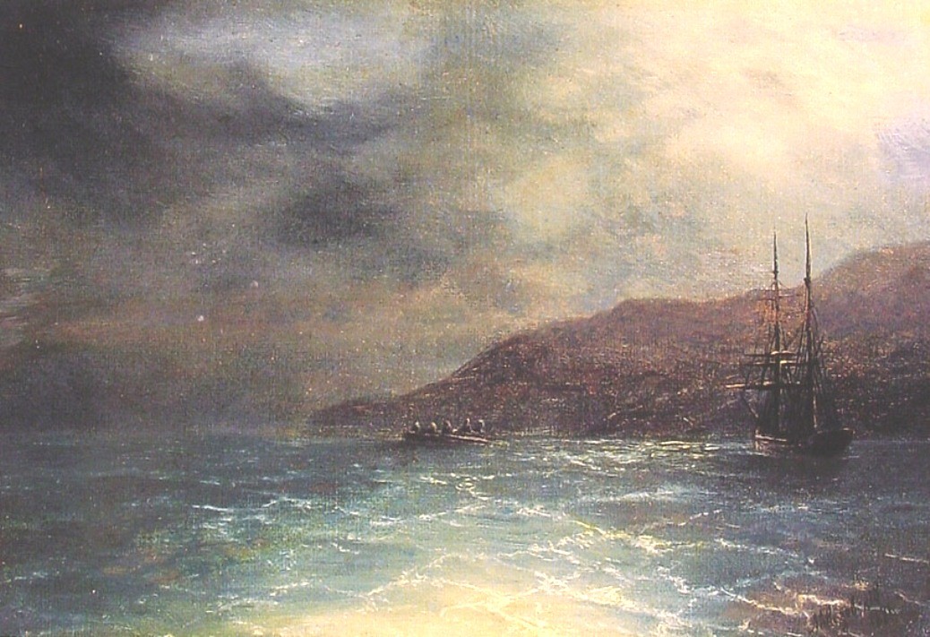Nocturnal voyage by Ivan Aivazovsky