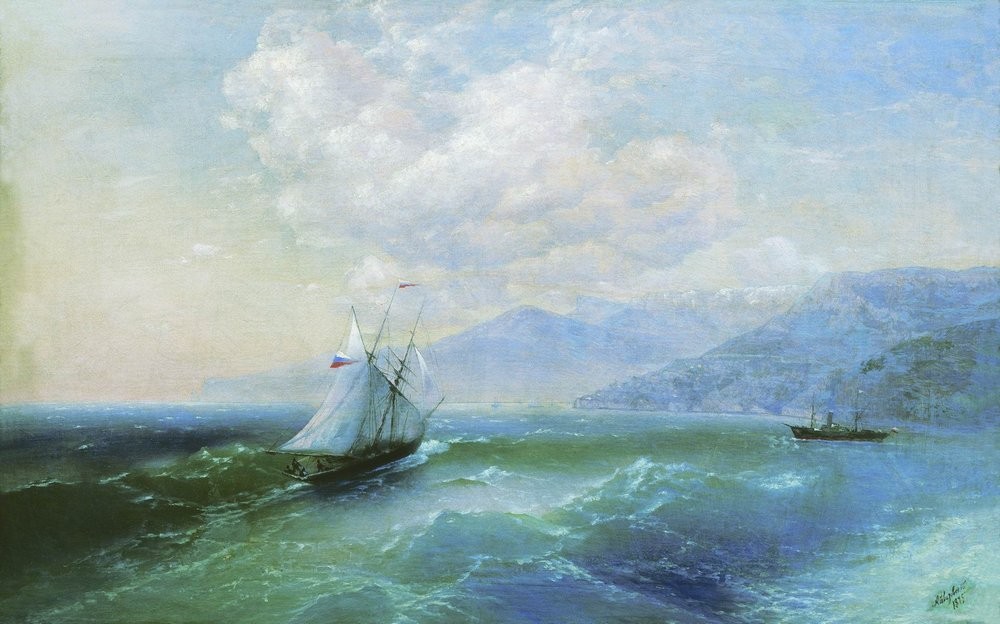 On the coast by Ivan Aivazovsky