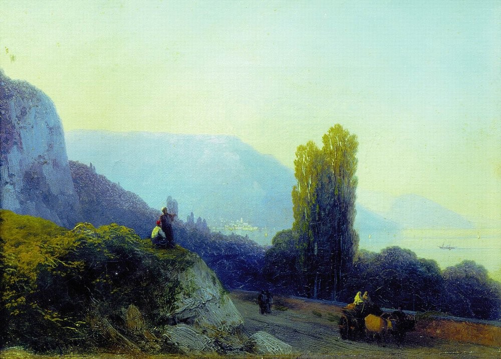 On the way to Yalta by Ivan Aivazovsky