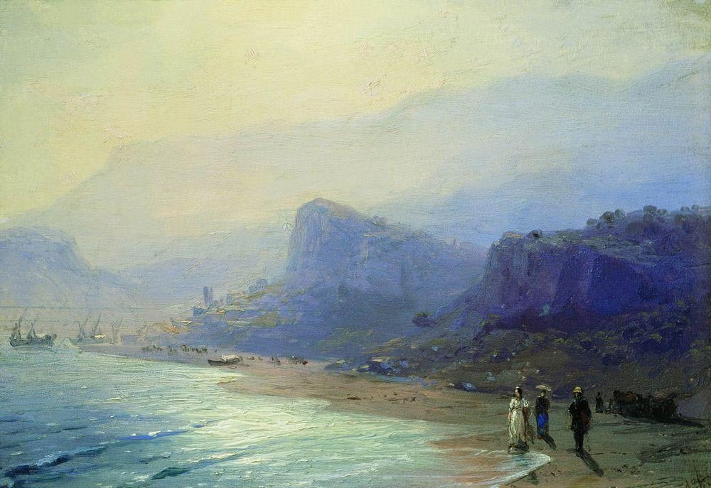 Pushkin and Raevskaya in Gurzuf by Ivan Aivazovsky