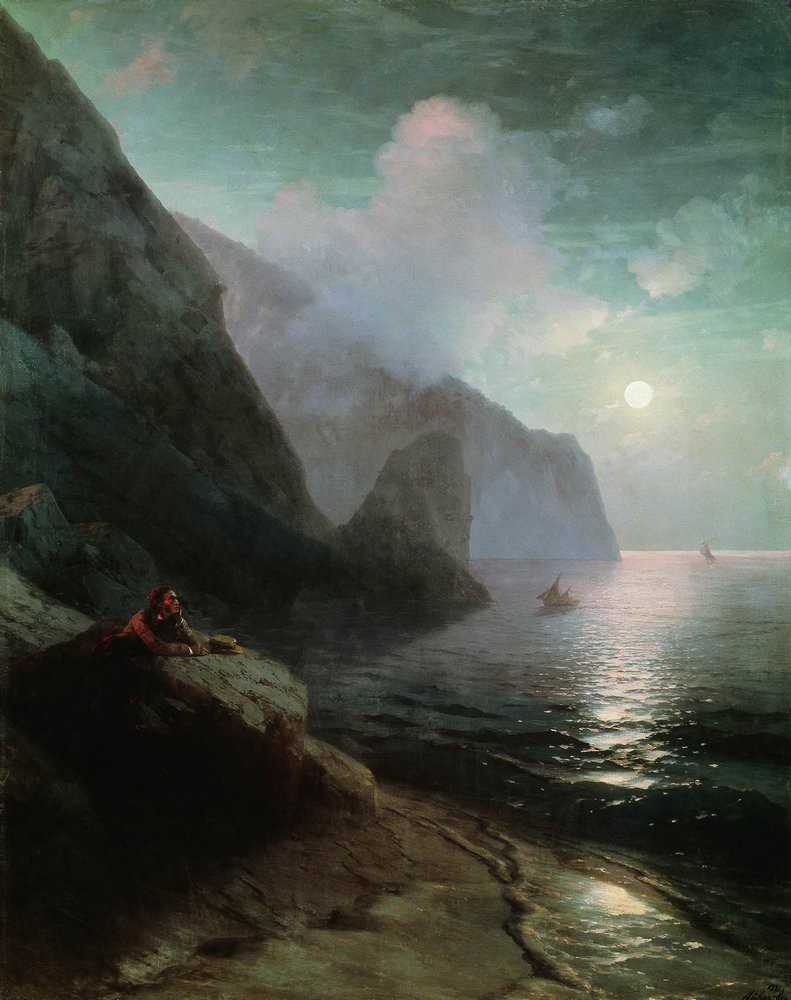 Pushkin in Gurzuf by Ivan Aivazovsky