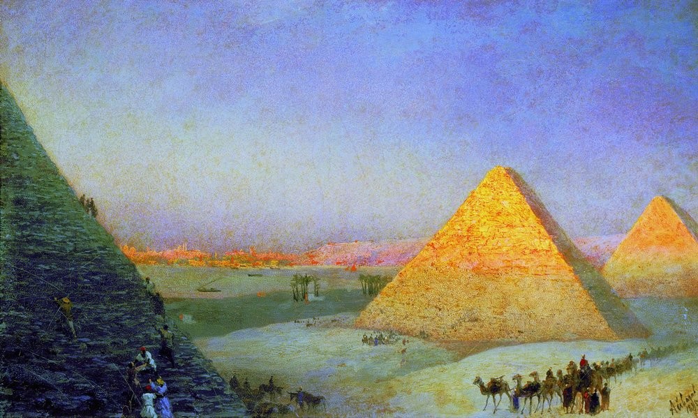 Pyramids by Ivan Aivazovsky