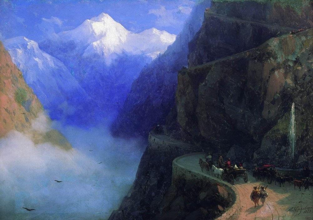 Roads of Mljet to Gudauri by Ivan Aivazovsky