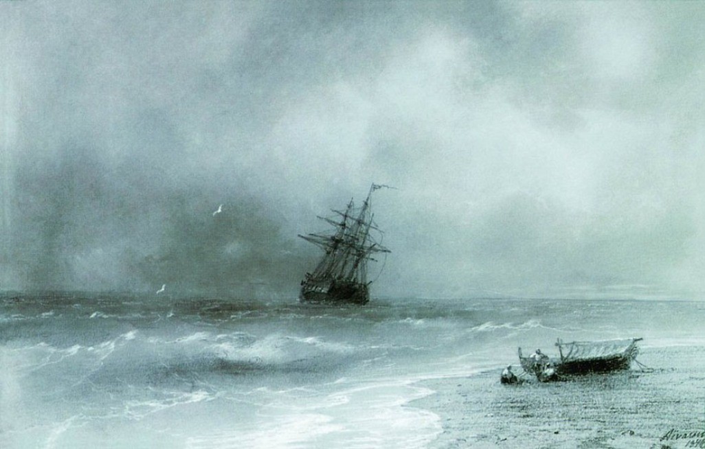 Rough sea by Ivan Aivazovsky