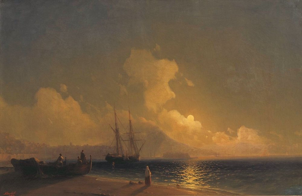 Sea at night by Ivan Aivazovsky