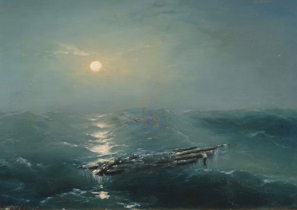 Sea at night by Ivan Aivazovsky