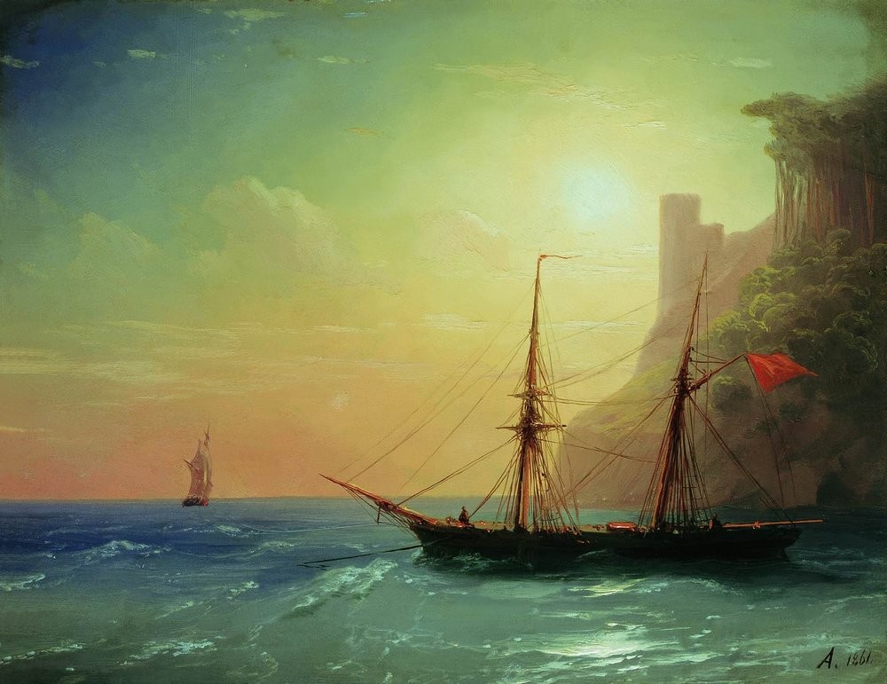 Sea Coast by Ivan Aivazovsky