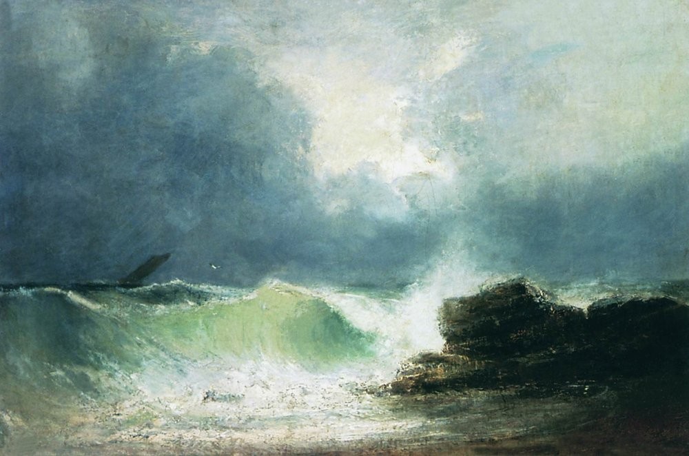 Sea coast. Wave by Ivan Aivazovsky