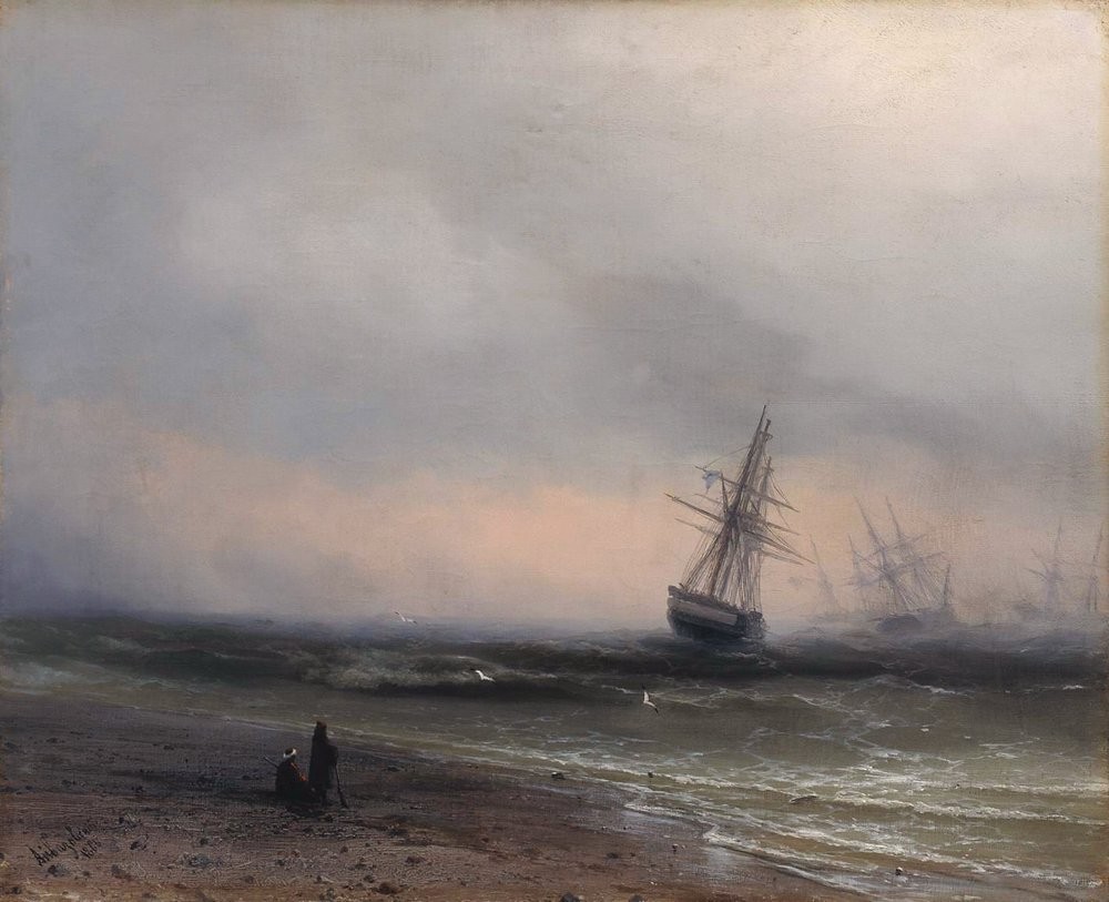 Seascape in Crimea by Ivan Aivazovsky