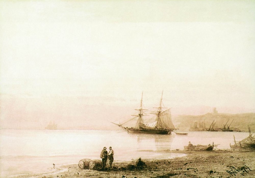 Seashore by Ivan Aivazovsky