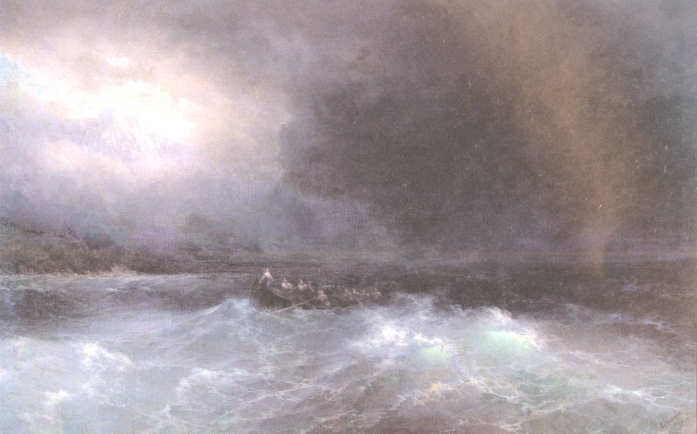 Ship At Sea by Ivan Aivazovsky