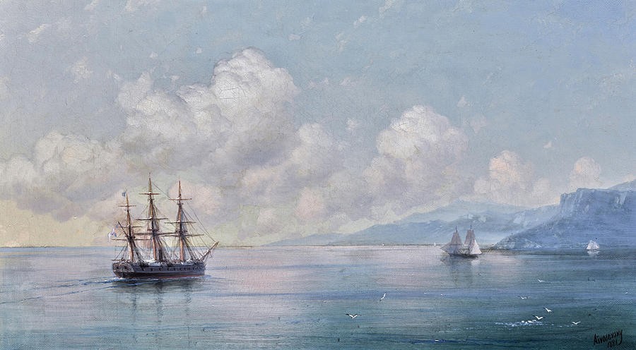 Ship off the Crimean Coast by Ivan Aivazovsky