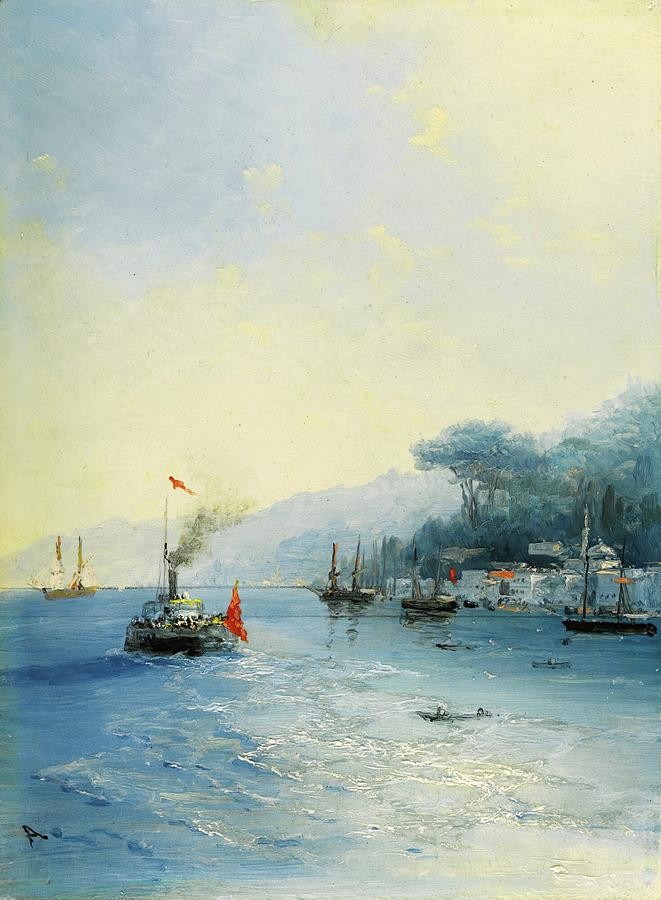 Shipping on the Bosphorus Constantinople by Ivan Aivazovsky