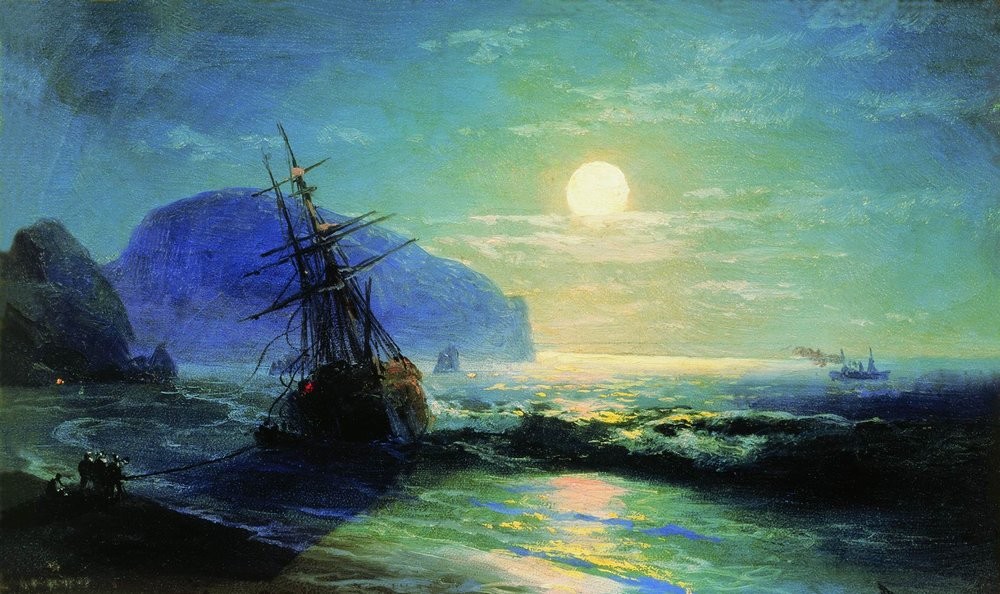 Shipwreck near Gurzuf by Ivan Aivazovsky