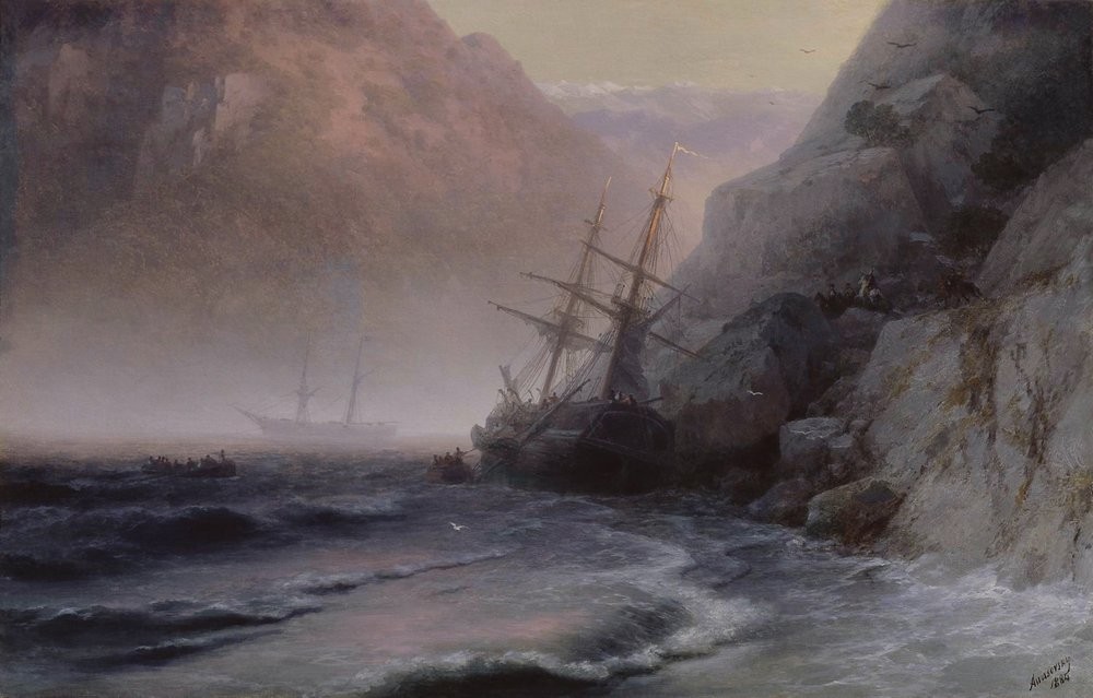 Smugglers by Ivan Aivazovsky