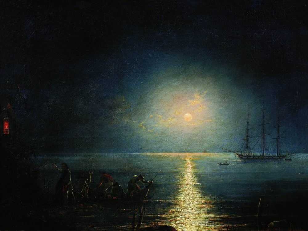 Smugglers by Ivan Aivazovsky