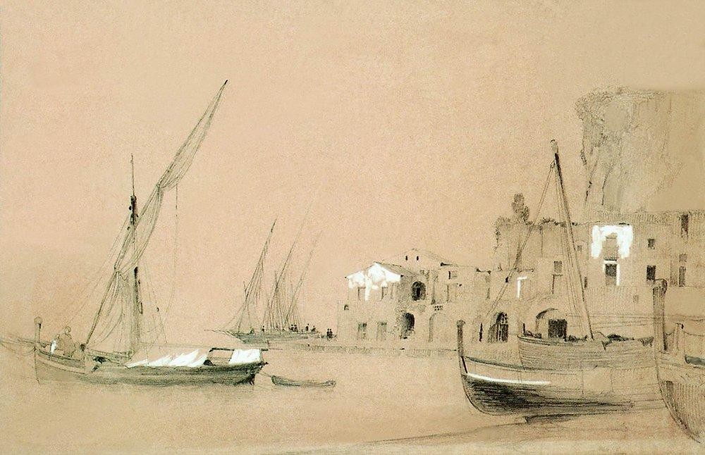 Sorrento. Sea view by Ivan Aivazovsky