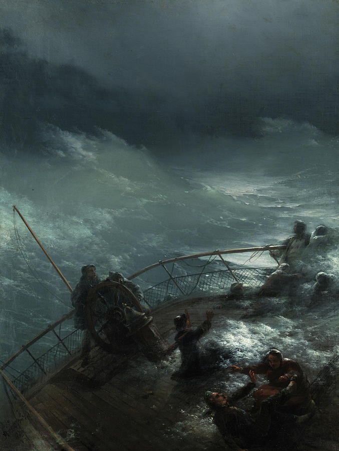 Storm at Sea by Ivan Aivazovsky