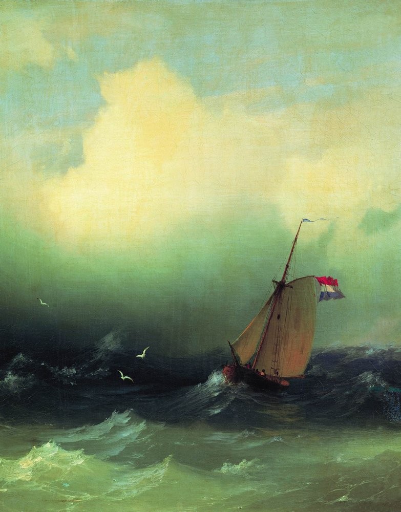 Storm at Sea by Ivan Aivazovsky
