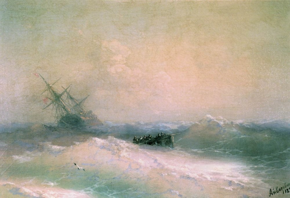 Storm at Sea by Ivan Aivazovsky