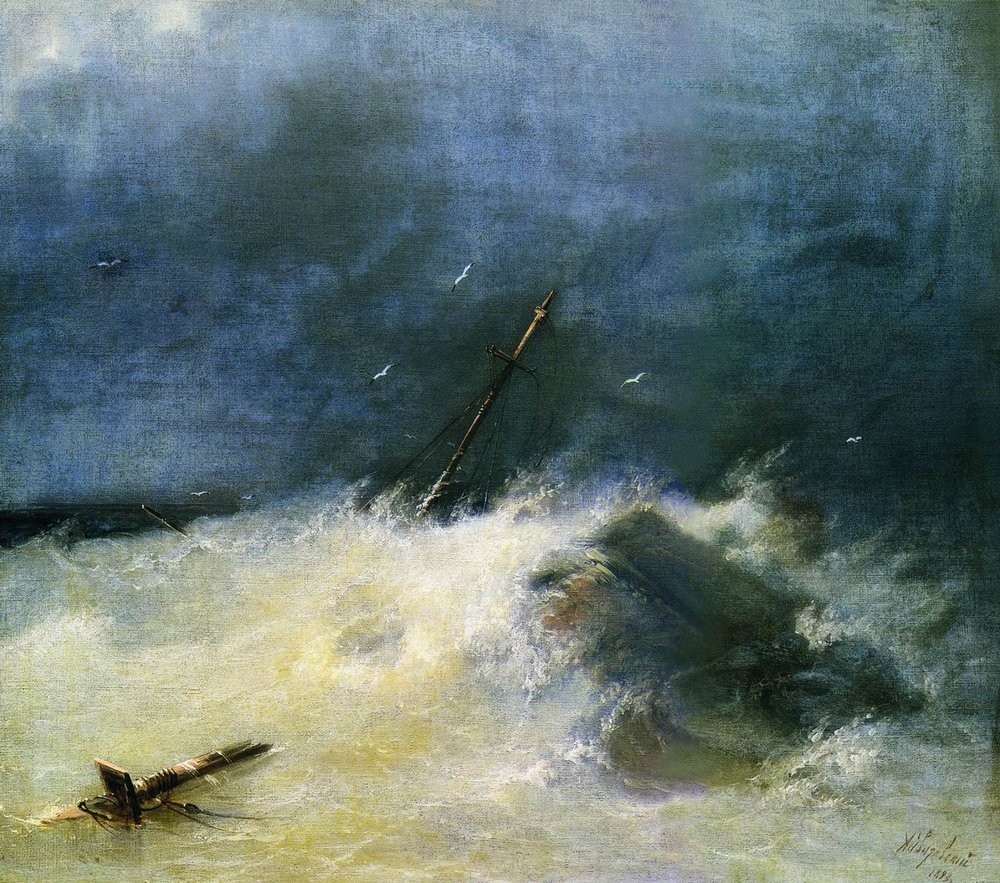 Storm at Sea by Ivan Aivazovsky