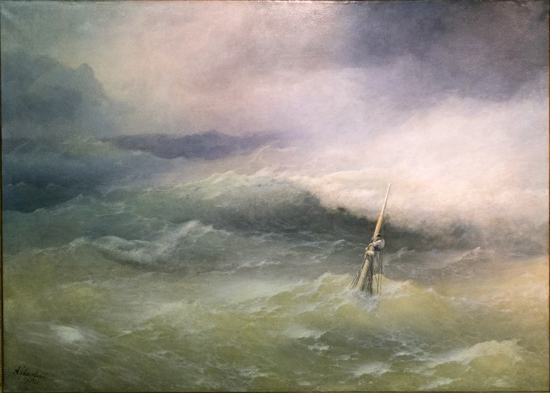 Storm on the Azov Sea in April 1886 by Ivan Aivazovsky