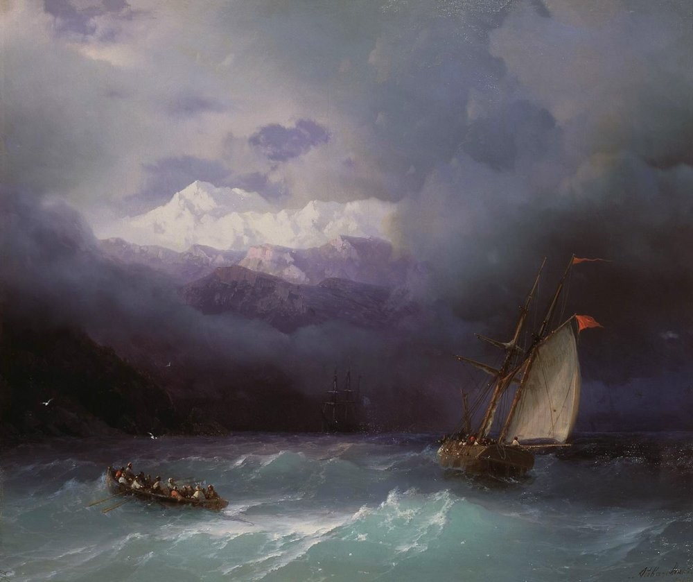 Stormy Sea by Ivan Aivazovsky
