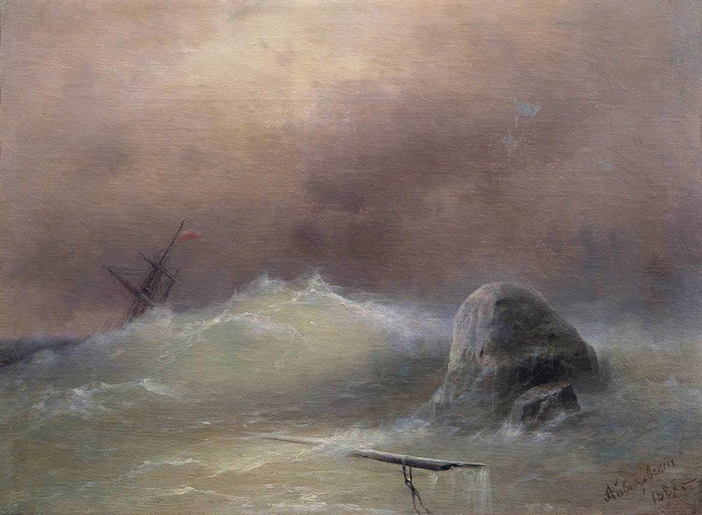 Stormy Sea by Ivan Aivazovsky