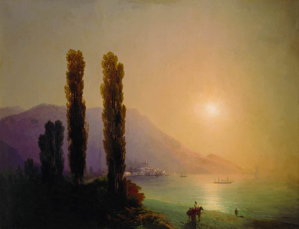 Sunrise on the coast of Yalta by Ivan Aivazovsky