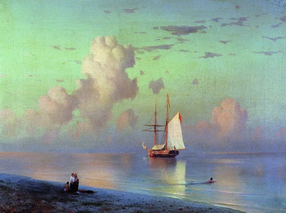 Sunset by Ivan Aivazovsky