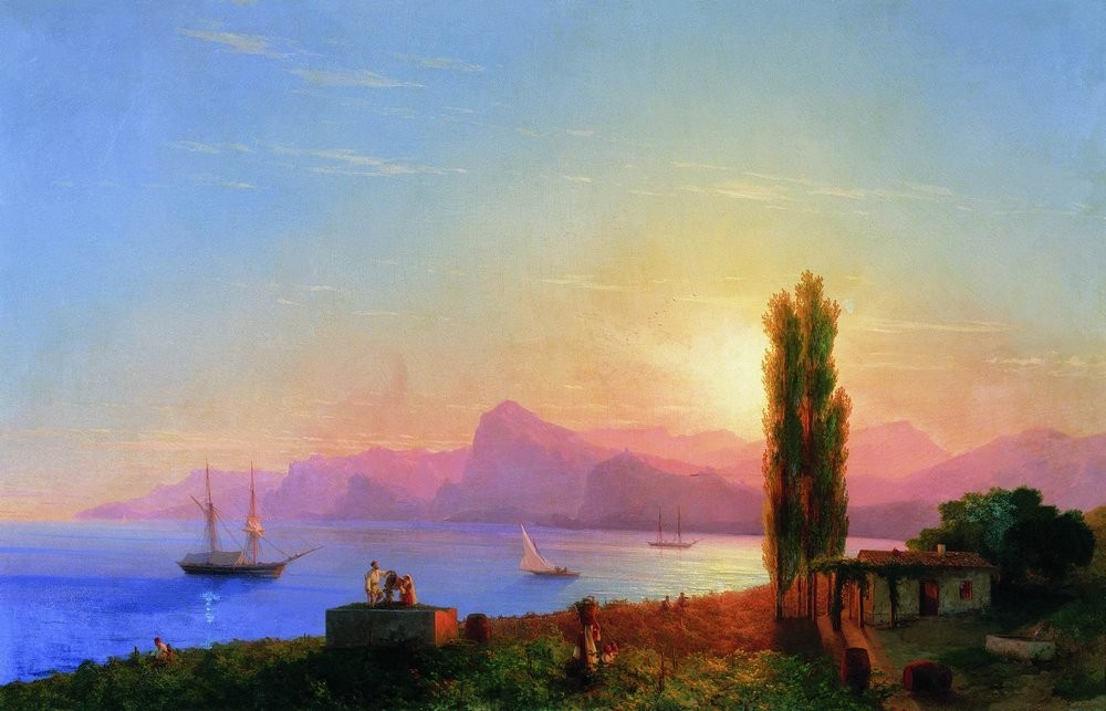 Sunset at Sea by Ivan Aivazovsky