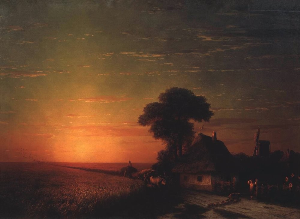 Sunset in Little Russia by Ivan Aivazovsky